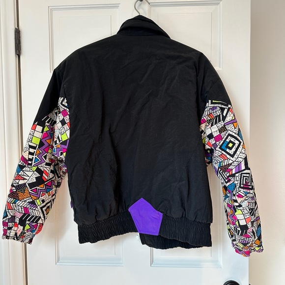 Vintage 80s heavy crazy funky ski bomber jacket. - Picture 11 of 12